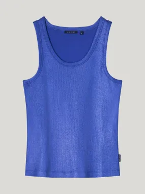 Summum Ribbed Tank Top Royal Blue