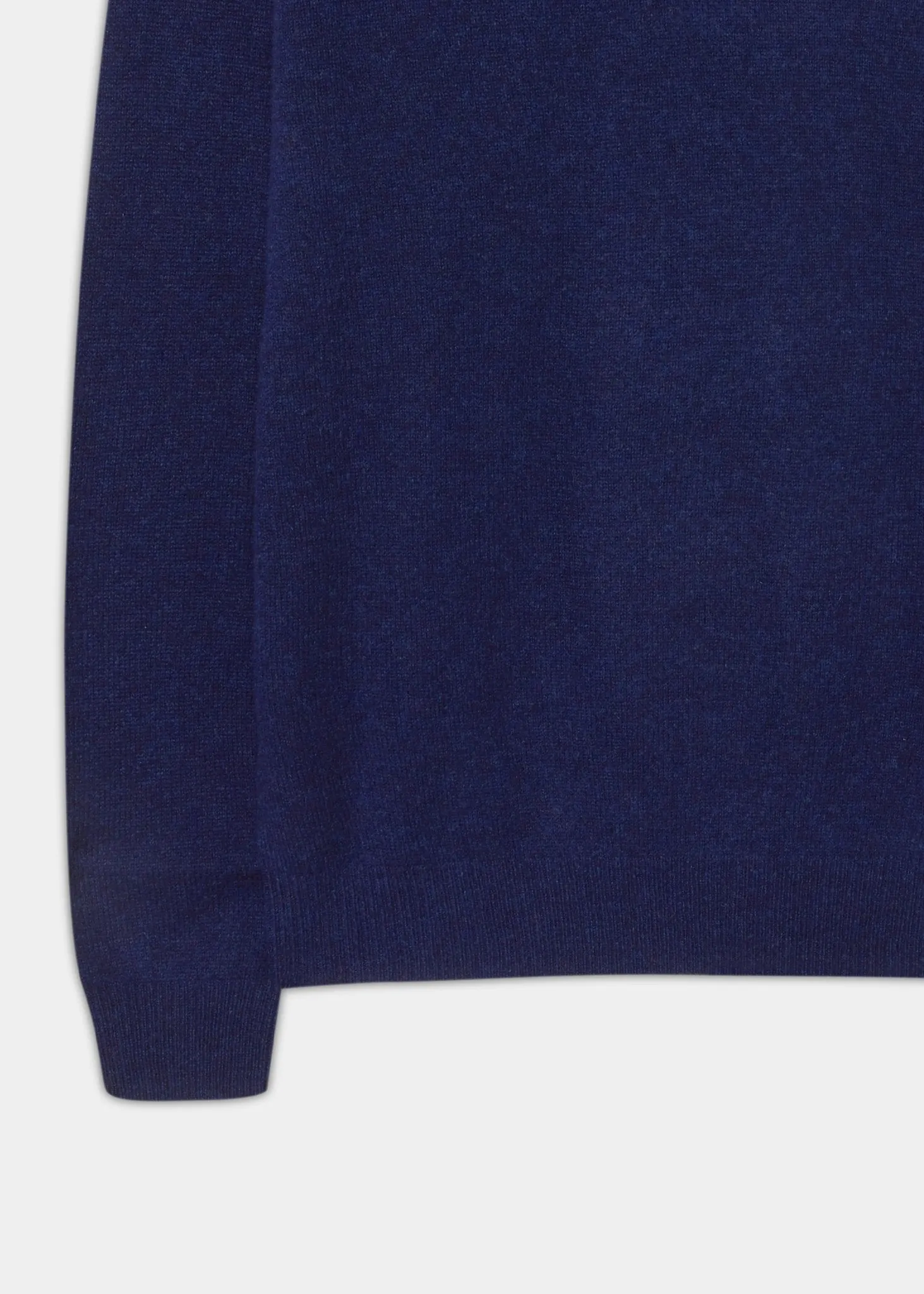 Sutherland Lambswool 1/4 Zip Jumper in Indigo - Regular Fit