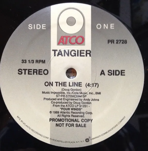 Tangier - On The Line (12", Single, Promo) (NM or M-)