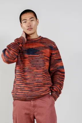 Temura Handknit Wool Jumper Terracotta