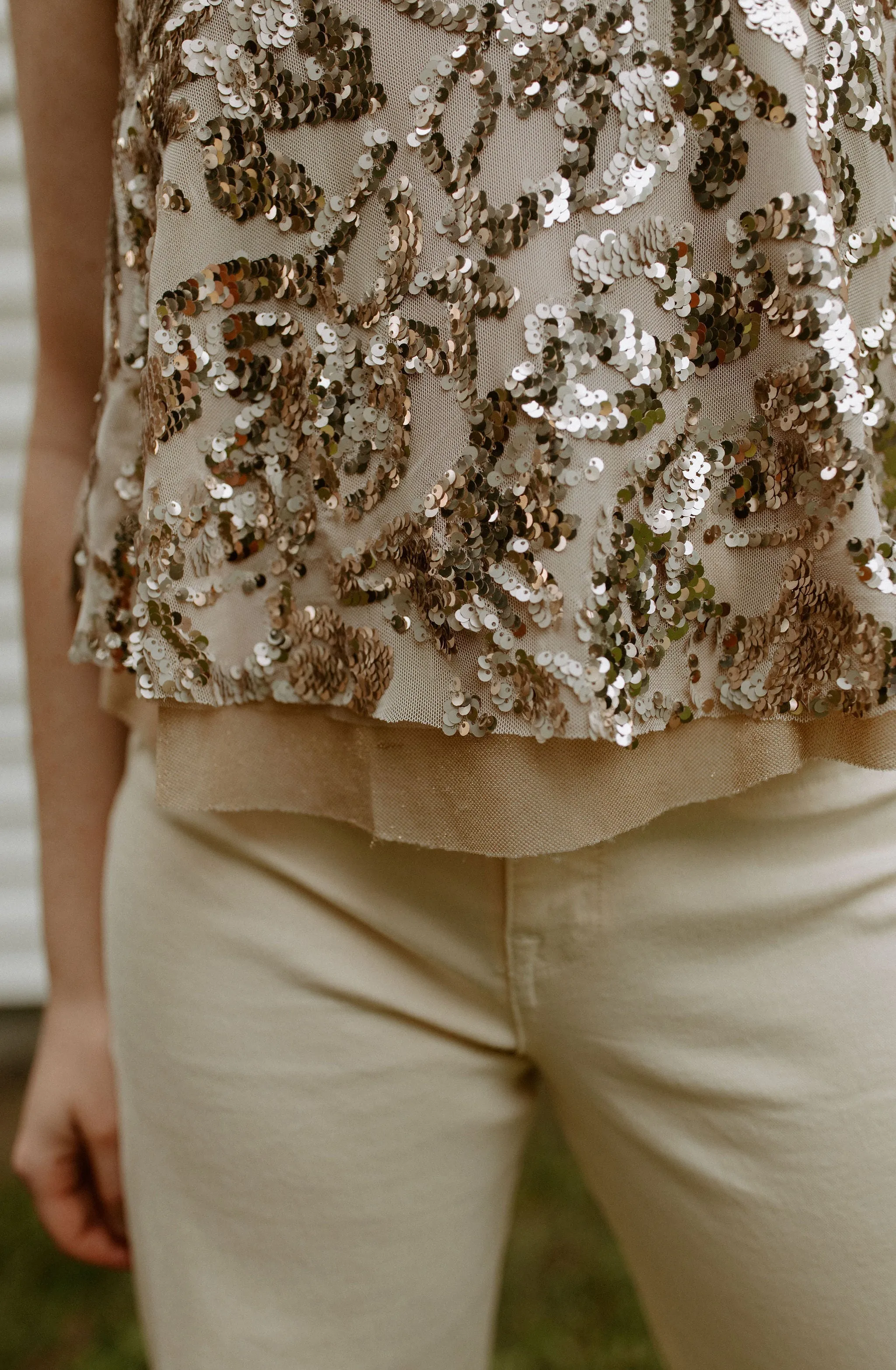 The Golden Avenue Sequin Top