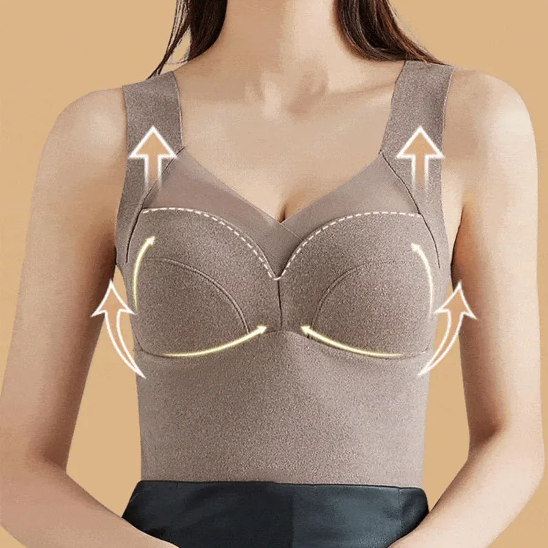 Thermal underwear with built-in chest pad