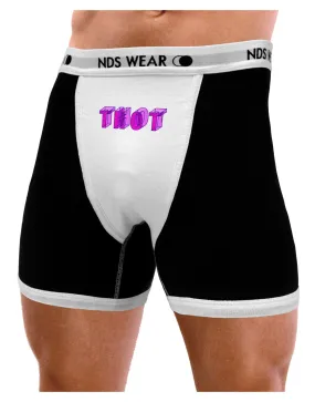 THOT Artistic Text Mens Boxer Brief Underwear