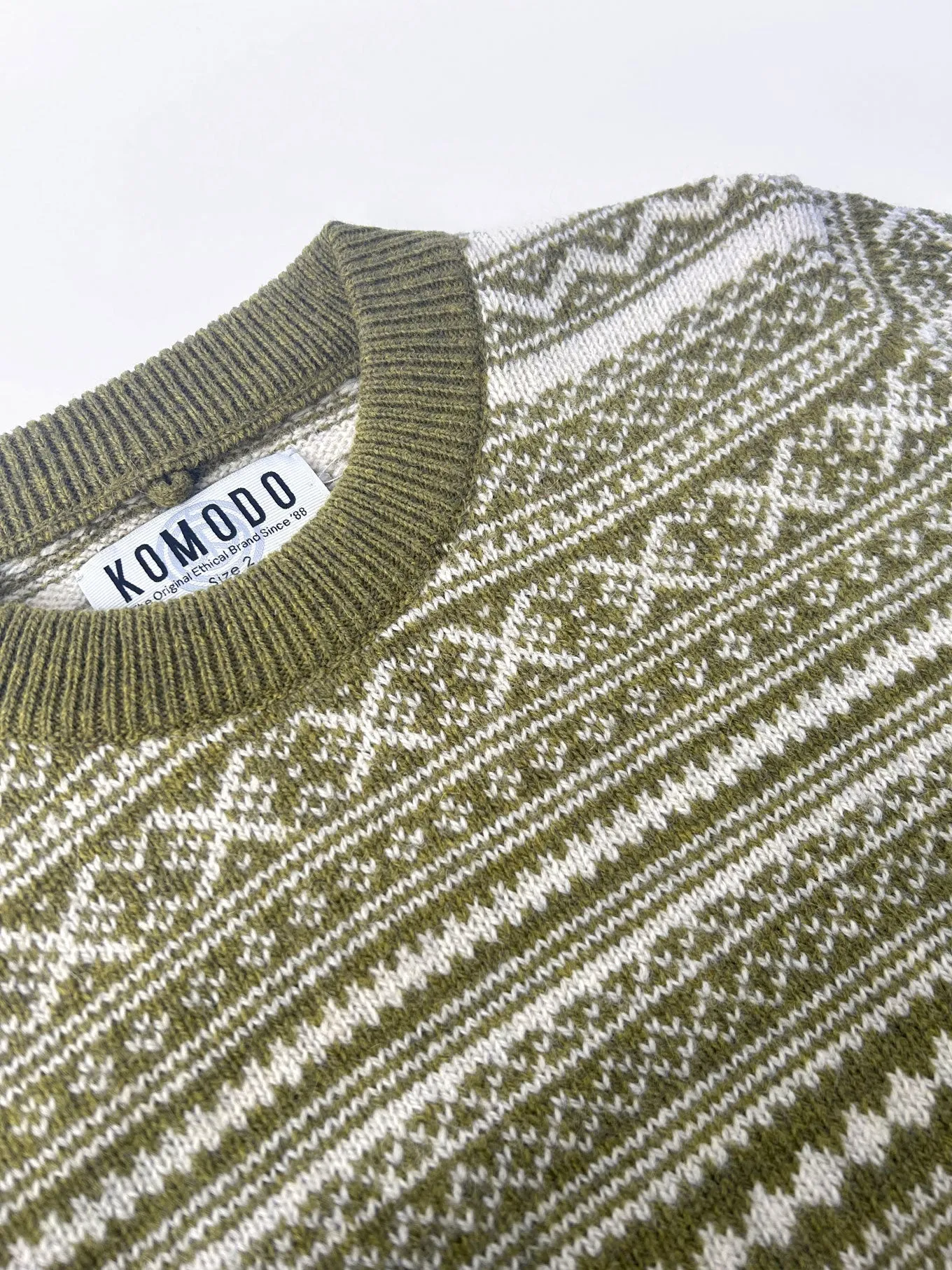 Tinsel Wool Jumper Green