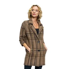 Tonia DeBellis Women's Marissa Coat - TDB Windowpane