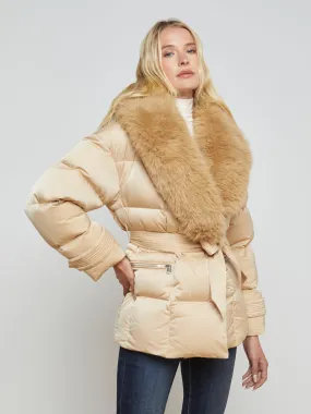 Vail Faux Fur Down Coat