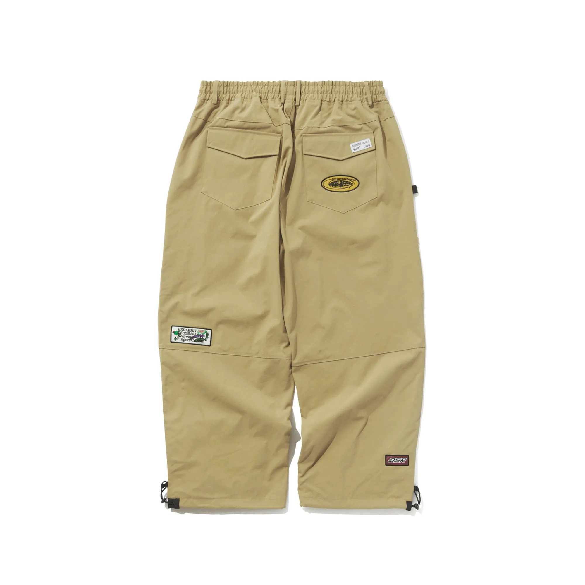 VARIETY PATCH SUPER WIDE VENTILATION PANTS BEIGE