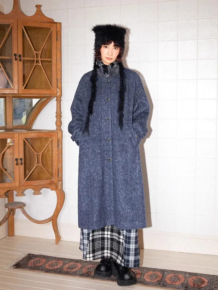 Vintage fur wool coat【s0000011122】