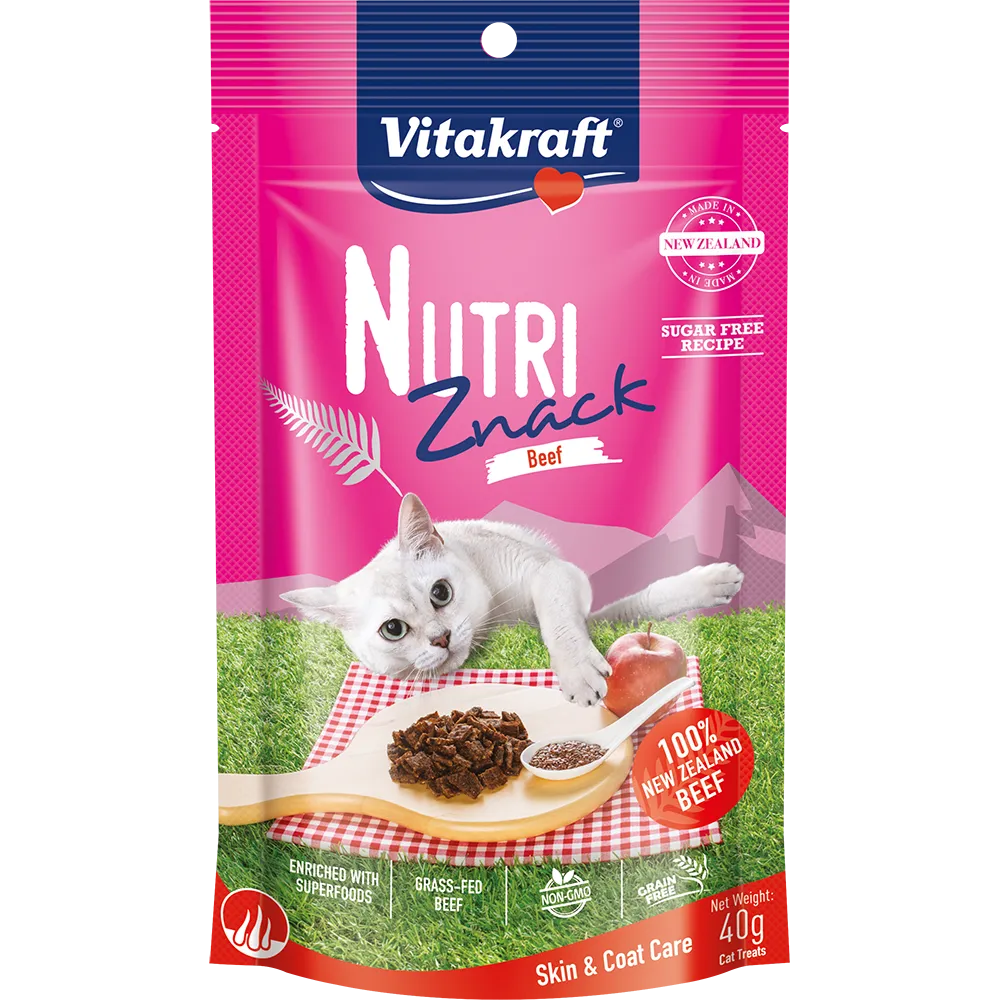 Vitakraft Cat Nutri Znack Beef Skin & Coat Care 40g