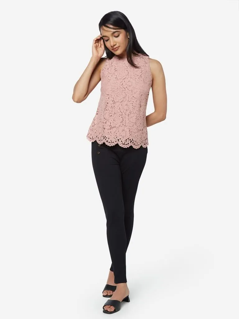 Wardrobe Dusty Pink Floral Pattern Nikki Top