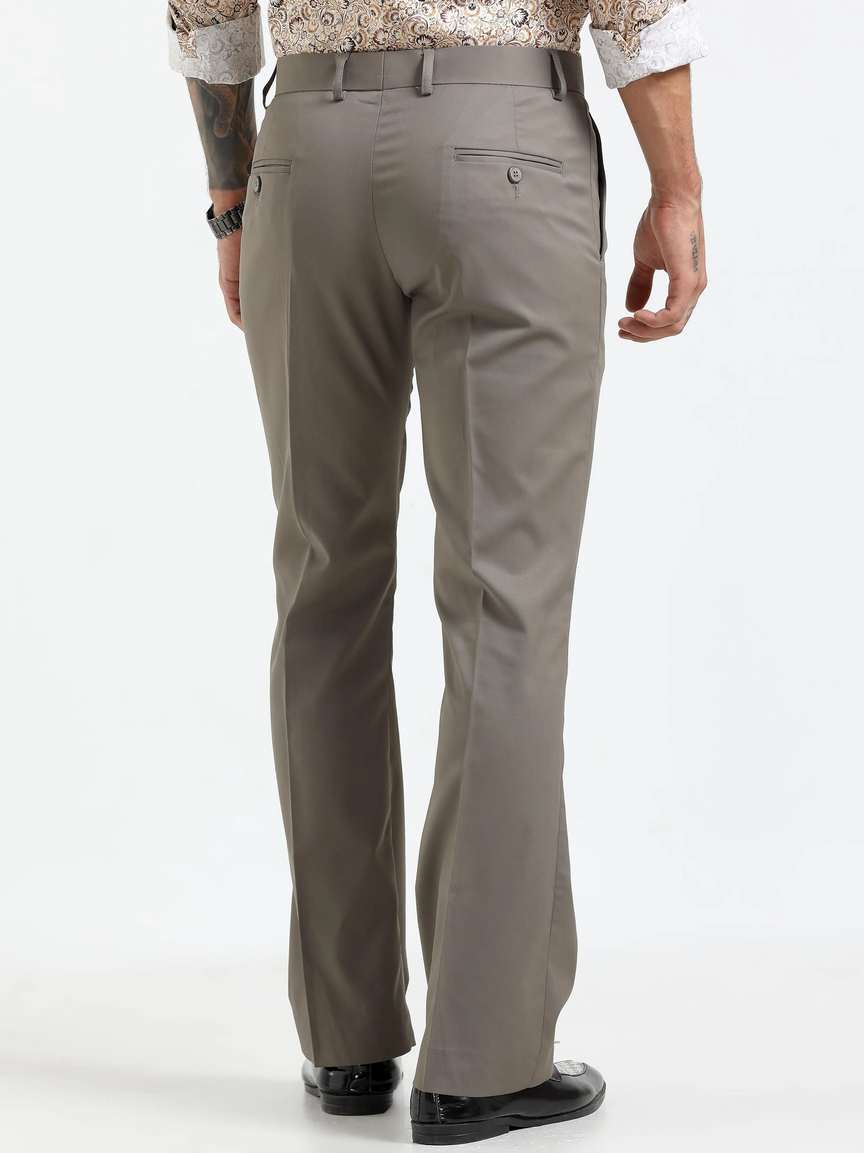 Wee Boot Cut Formal Pant - Brown