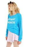 WILDFOX - Sunday Sadness Baggy Beach Jumper in Wonderland Blue