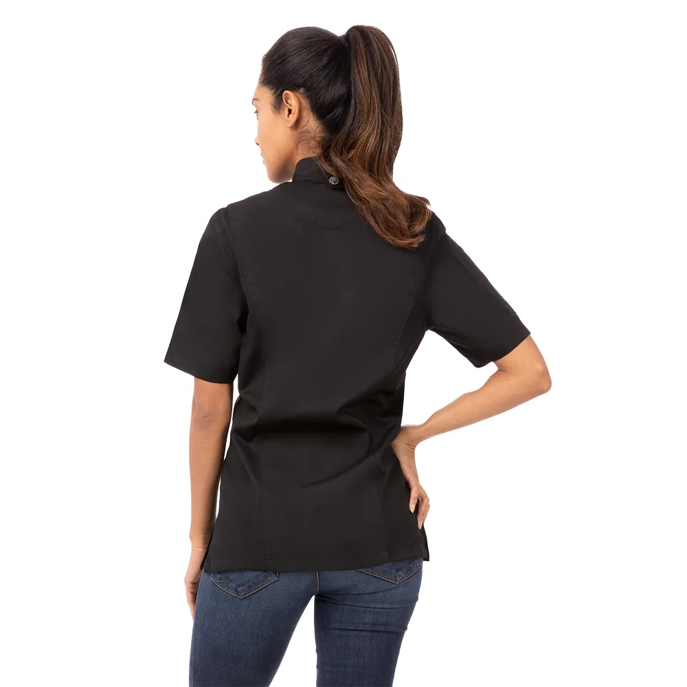 WOMEN NEPAL SPRINGFIELD CHEF COAT - Black