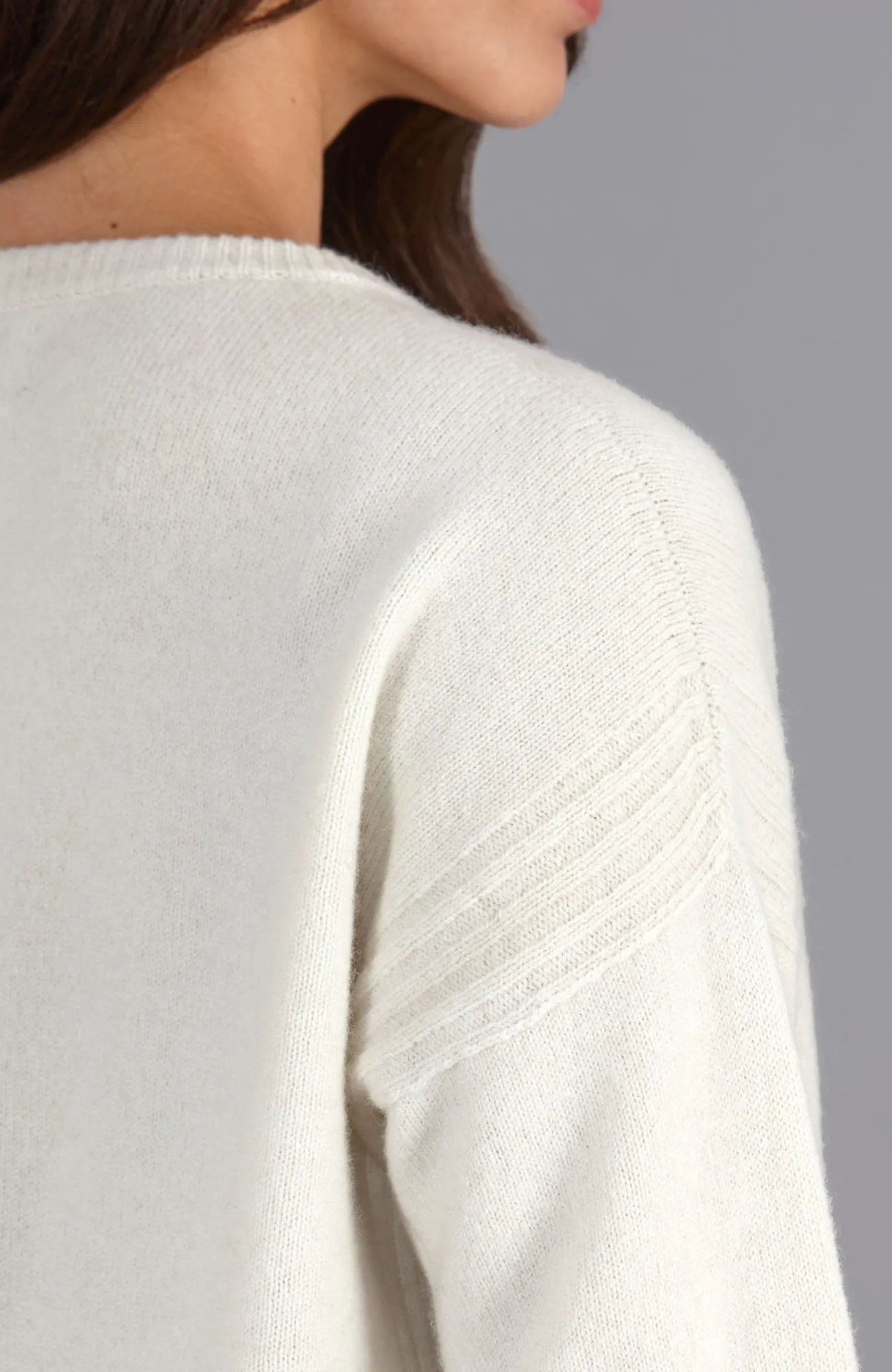 Womens Lambswool Drop Shoulder Jumper