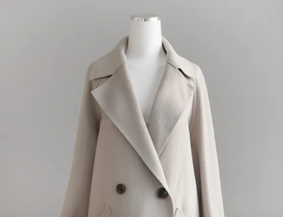 Womens Long Coat With Belt