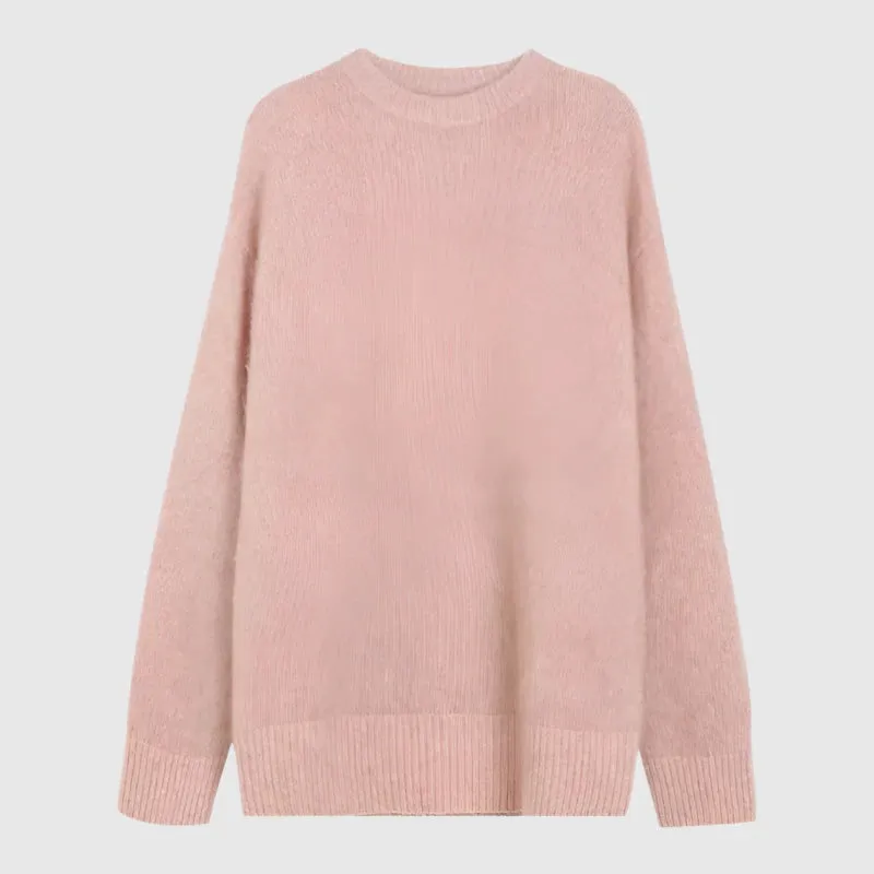 Women's Soft Round Neck Knitted Jumper