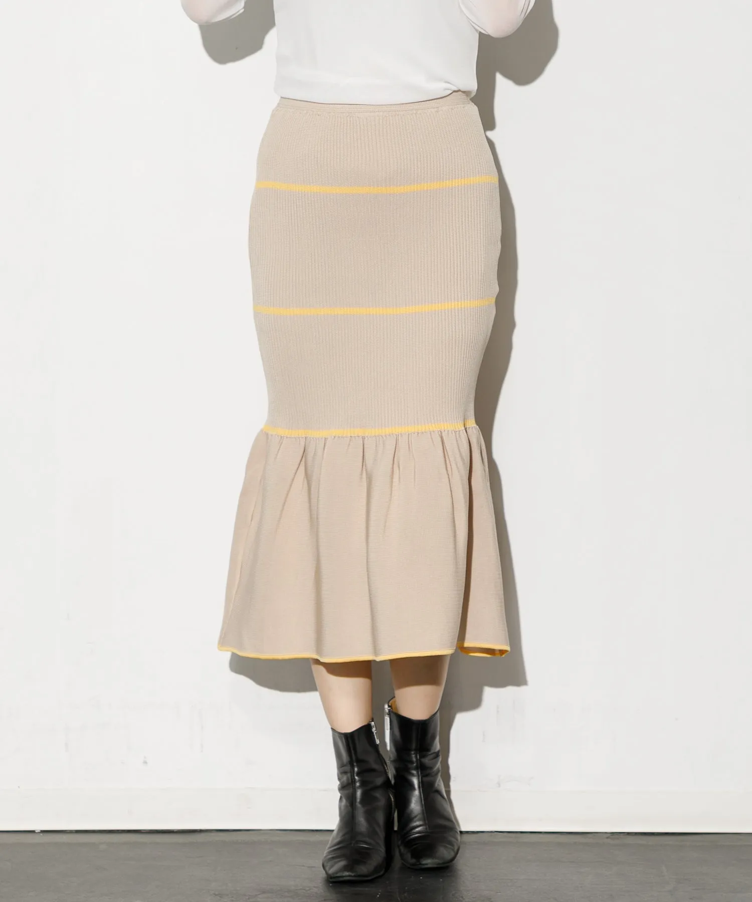 【WOMEN】TRICOTÉ MERMAID SKIRT