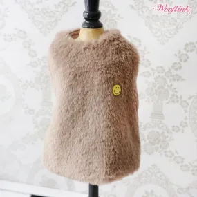 Wooflink Smile Fur Coat - Chocolate