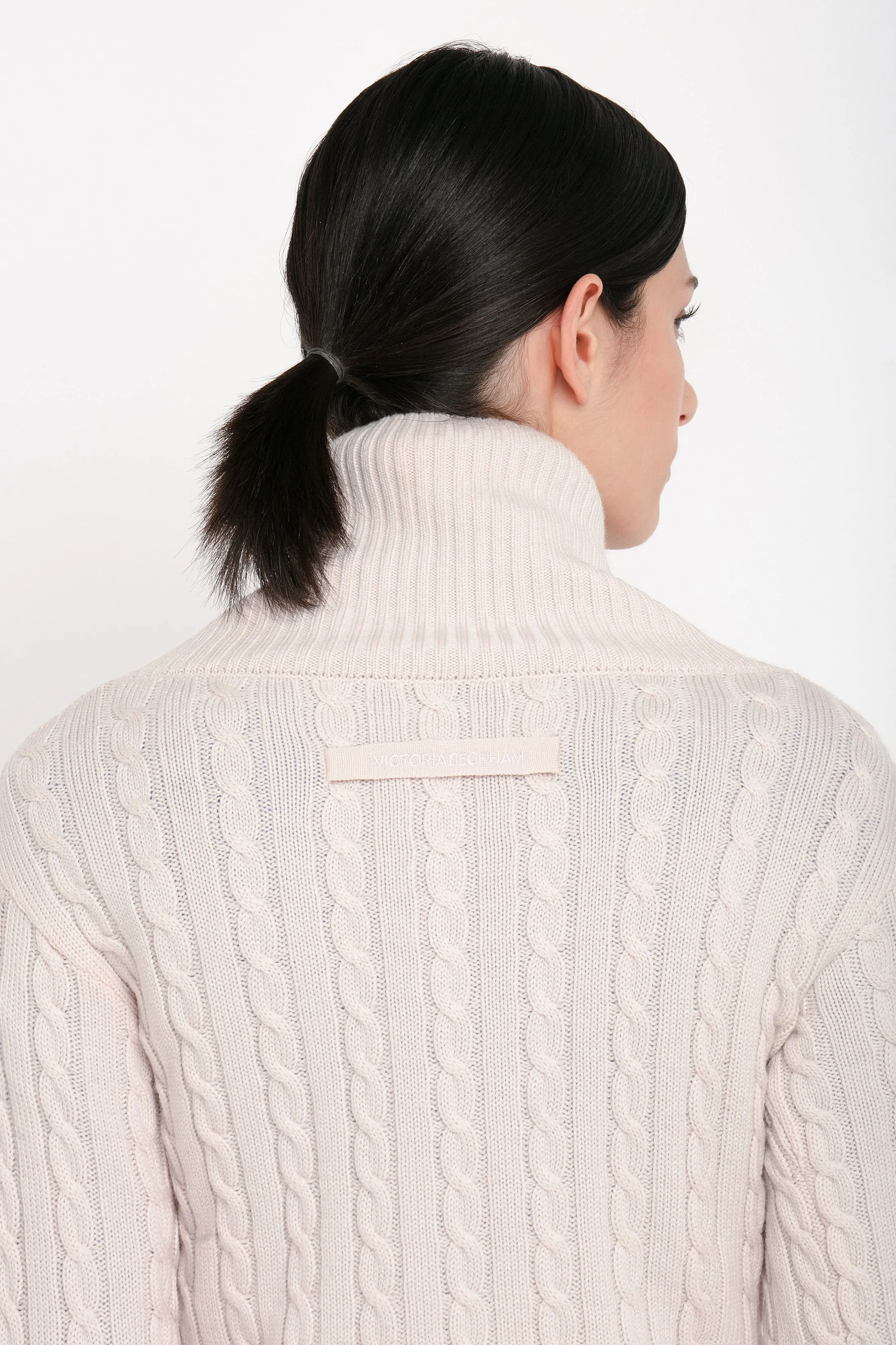 Wrap Detail Jumper In Bone